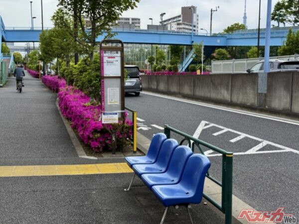 バス停に並んでいればこちらもお客様だと認識することができますし、親切なお客様は手を挙げてバスに乗る意思表示をしてくれます