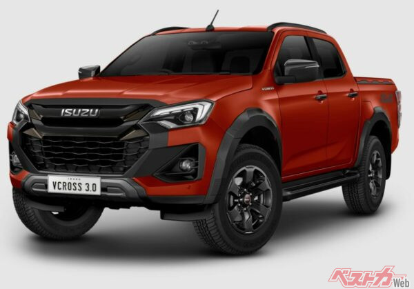 いすゞ D-MAX V-CROSS (タイ仕様)。エクステリアは、「剛」（STRONG＆AGGRESSIVE）、「駆」（SPORTY）、「進」（FUTURISTIC ＆ DIGITAL）を表現