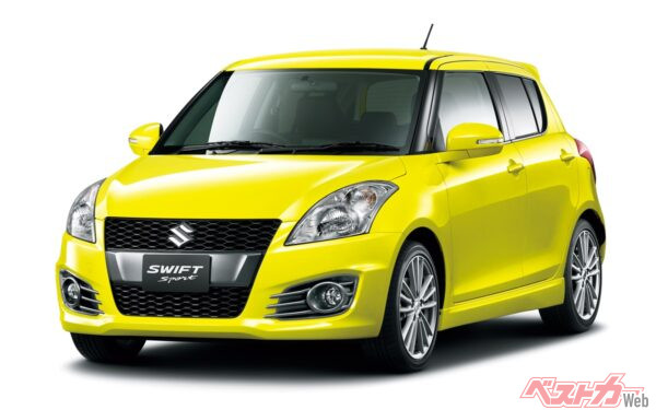 軽さが魅力のZC32Sスイフトスポーツ。自動車部の部車としても採用されている