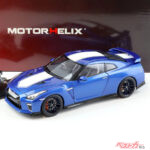 ついに登場！　日産GT-R R35「ワンガンブルー」精巧1/18ミニカーが熱い