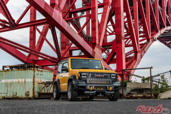 ジムニーをピックアップ風に！　ガレージイル新型フェイスキット「CH:AMP」が登場