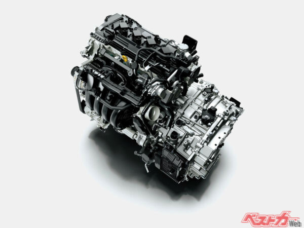 カローラシリーズの2L自然吸気エンジン（M20A-FKS）。これに組み合わされていたダイレクトシフトCVT、さらにはパドルシフトも姿を消した
