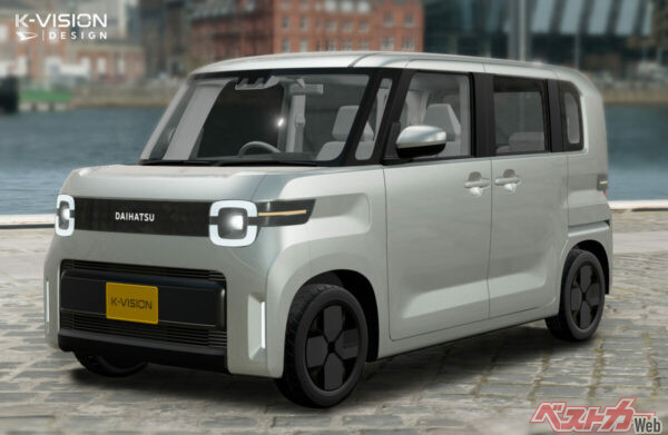 次期タントと思われるKビジョン。ロッキーやライズに搭載されているe-Sスマートハイブリッドをさらに軽量・小型化して搭載したシリーズ式のハイブリッド車