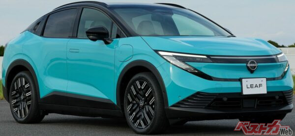 コンセプトカー「チルアウト」のデザインを活かし、流麗でモダンなクロスオーバースタイルへ進化した新型リーフ