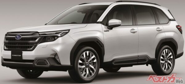2025年4月にデビューした6代目「フォレスター」。エクステリアの刷新と、ストロングハイブリッド搭載で大きく進歩した