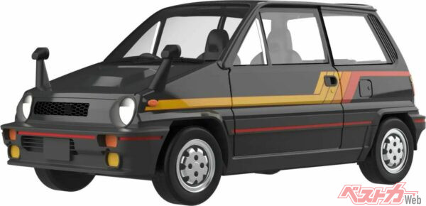 ボックストイの限定カラーはブラックバーンメタリックのサイドにストライプが入る