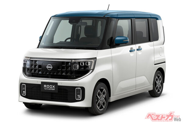 ハイウェイスター_ホワイトパール_セトブルー_2トーン（2025年8月 初公開時の公式画像より）