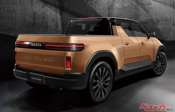 モノコックボディなのでデッキの広さ、自由度も広がる。コンセプトカーの「EPU」はキャビンの背面がデッキと繋がっていた（ベストカー編集部作成の予想CG）