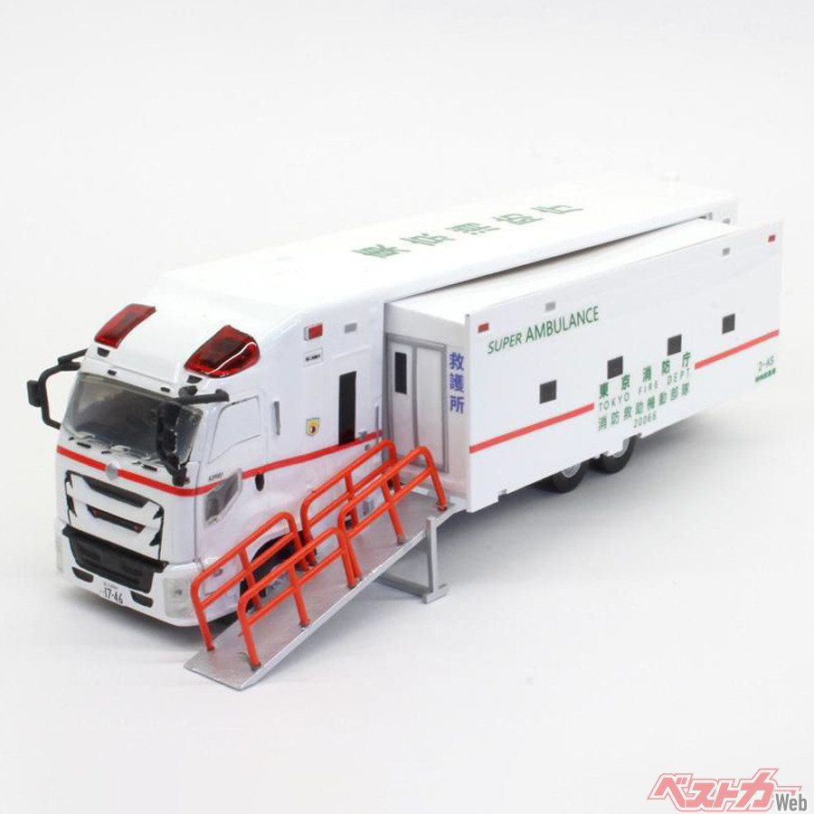 CARNEL 1/43 東京消防庁　スーパーアンビュランス　限定品 東京消防庁「スーパーアンビュランス」ついにミニカー化！ 精巧1/64