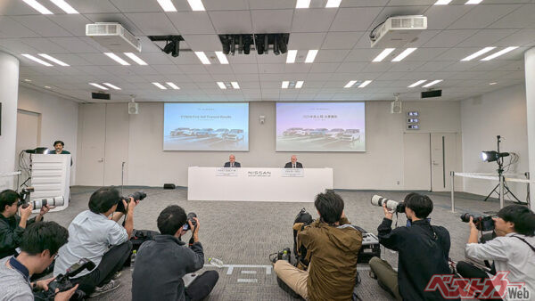 決算会見には多くのメディアがつめかけ、多くの報道があったが、「商品（クルマ）」について詳細に語る意見は少ない。めげずにいいクルマを出してください！　クルマの話ばっかりし続けますので！！