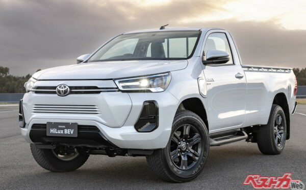 オーストラリアで実験が重ねられたハイラックスBEV。こちらはプロトタイプ