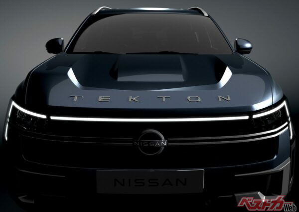 テクトンのフロントビュー。同社のフラッグシップSUV「パトロール」のデザインテイストを纏う