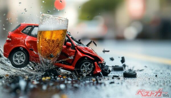 1口、1滴でも飲んだら乗らないことを徹底してもらいたい。飲酒運転は悪質な犯罪だ（Yurij＠AdobeStock）