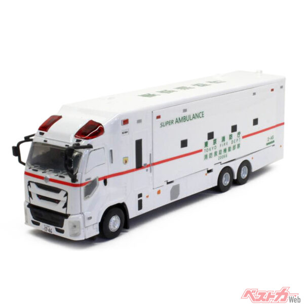 1/64でも大迫力! しかもいすゞ自動車公認のライセンス取得商品だ