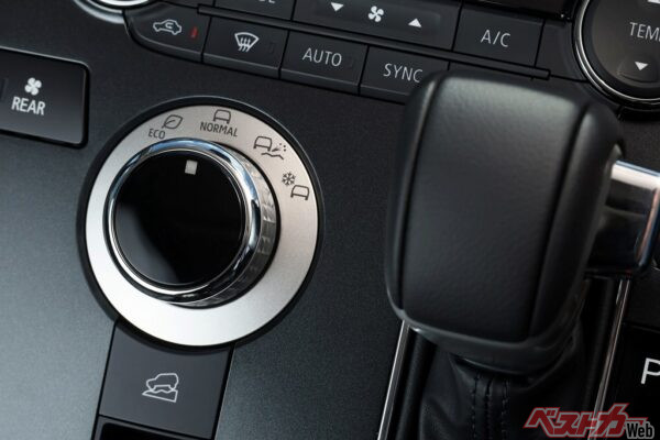 走行モードには「NORMAL／ECO／GRAVEL／SNOW」の4種類を設置。ミニバンでありながら、路面を選ばず安心して走行できるところが大きな魅力だ