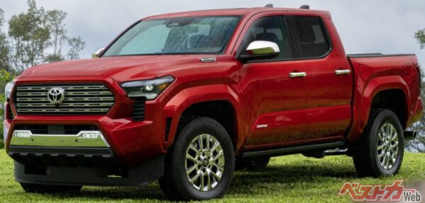 ピックアップトラックが主流の米国市場。特に若者からの支持が高いそう。写真はトヨタ「タコマ」