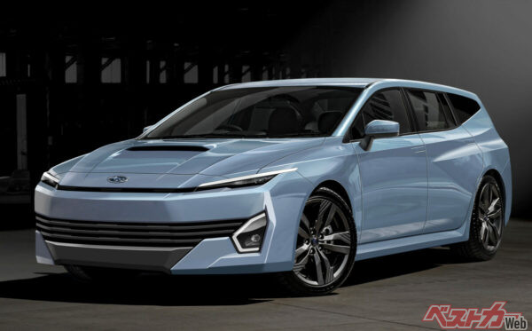 次期型レヴォーグは全高を抑えながらもよりボクシーなボディ形状とすることで、リアの居住性とラゲッジの積載性を維持