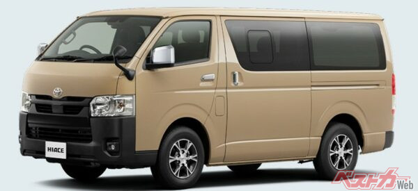 バン・スーパーGL、アースカラーパッケージ。いわゆるガッツミラーが装着されている