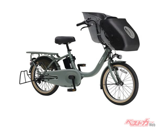 都市部での使いやすさも考慮したミニベロタイプのPAS Babby／PAS Kissは子育て家庭にはありがたい。画像はPAS Kiss