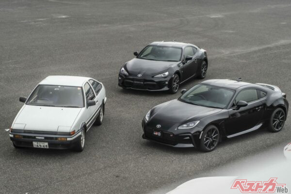 家族を考えてクルマに乗ることも当然否定されるべきものではない。が、時に趣味や嗜好で選ぶのも一概に批判されるものではない。写真は歴代「ハチロク」