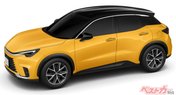 エクステリアカラー：パッショネイトイエロー&ブラック<2PQ>（2023年11月 発売開始時の公式画像より）