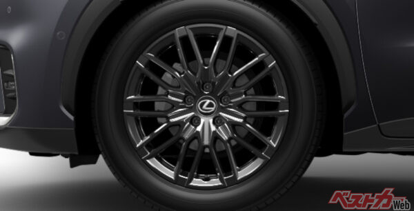 18インチアルミホイール(ブラックスパッタリング塗装)（2023年11月 発売開始時の公式画像より）