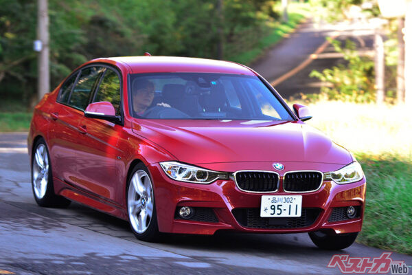 BMW 3シリーズセダン（先代・2012年登場）。走りの楽しさに加え、上質さも兼ね備えているスポーティセダンのお手本