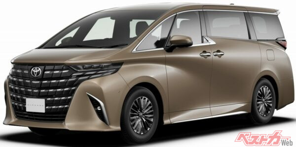 残価率が異常に高いトヨタ「アルファード」。高い残価率が新車人気を押し上げる要因にもなっている