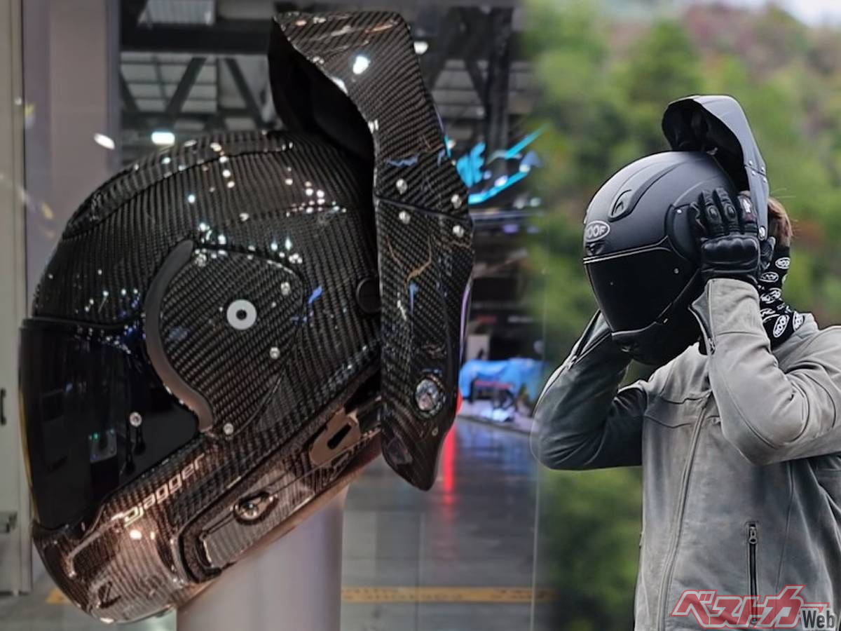 まるでアイアンマン。後頭部がパカっと開くからグローブもメガネもつけ