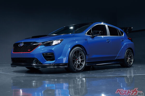 JMS2025に出展されたスバル パフォーマンス-B STIコンセプト。富士24時間のサプライズの答えがコレだ