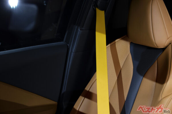 シートベルト（2025年8月 特別仕様車設定時の公式画像より）