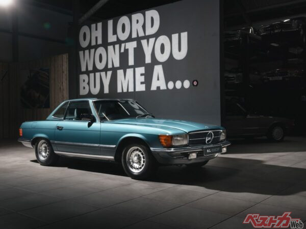 美しいメタリックブルーグリーンのボディカラー。それもそのはず、43年間、一切陽の光を浴びてないそうだ…。