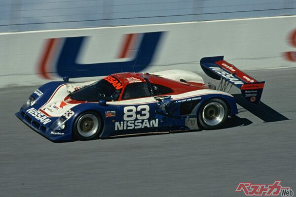 ル・マン24時間やデイトナ24時間を走った日産 R90CK。日本で製造されたものはCPとなり、一方CKは英国ローラで製造された