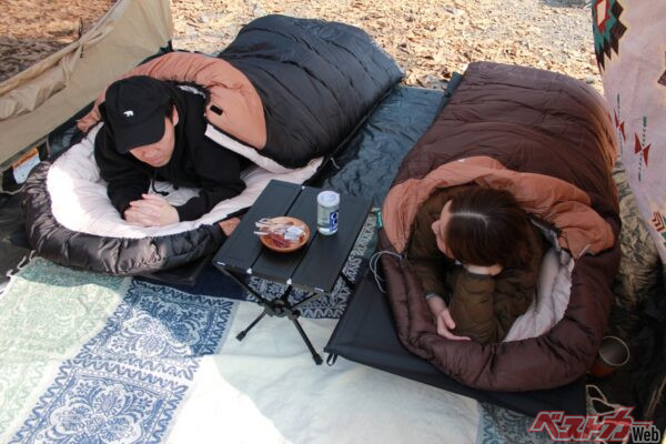 朝まで暖かさ続く保温力