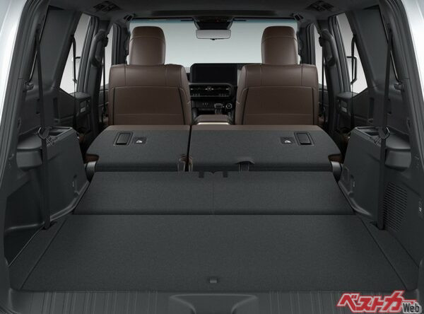 広々とした250のラゲッジ。ランクルFJと違い段差がさほどない