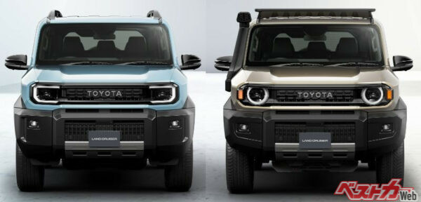 左が角目仕様、右が丸目仕様