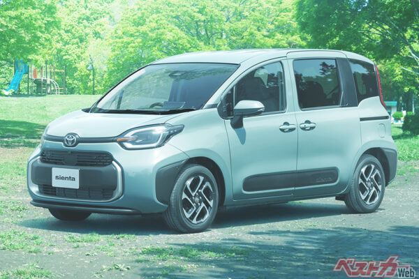 トヨタ シエンタ。2022年8月発売。想定するハイブリッドG 2WD(5人乗り)は277.42万円