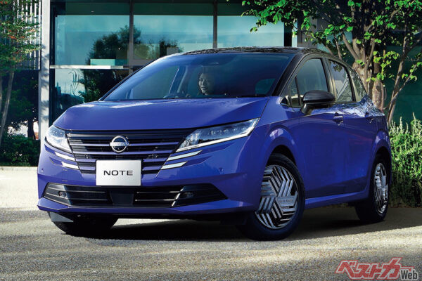 日産 ノート。2020年12月登場、2024年1月マイナーチェンジ。想定グレードは232.9万円