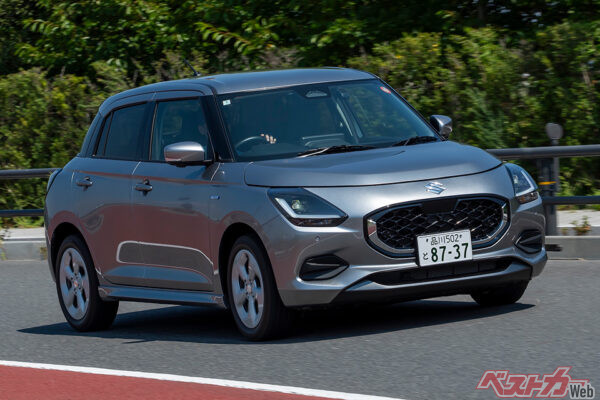 スズキ スイフト。2023年12月発売。想定グレードである「ハイブリッドMZ」は216.7万円