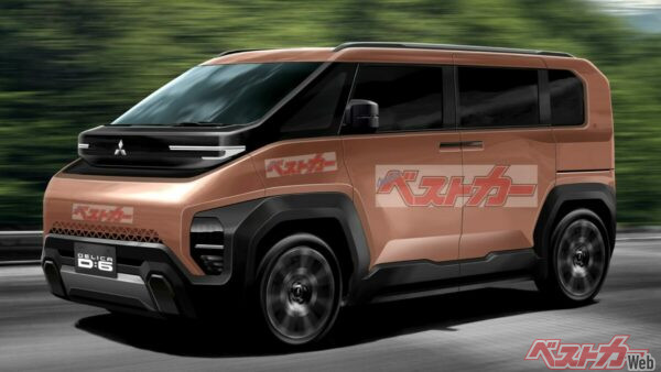 無骨なデザインでよりオフロード色が強まったデリカ D:6の予想CG