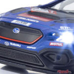 ピカっとライトが点灯するスバルWRXを拳で味わい尽くせ!!  ニュルブルクリンク24時間レースの雰囲気を京商が綴じ込む!　コンビニでも買えるぞ!!