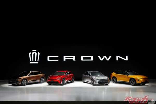 4車種展開となった16代目クラウン。ひと昔前なら「これがクラウン?」な装いだが、市場にも好評をもって受け入れられ、イメージチェンジに成功している