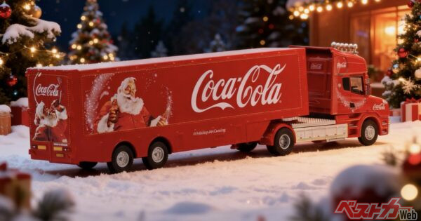 京商が取り扱う老舗ミニカーブランド【オックスフォード】のコカ・コーラ仕様が激カワ!! ミニカーと過ごすロマンチックなクリスマス