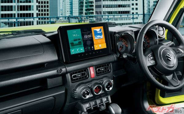 9インチディスプレイオーディオが新たにオプションで設定される見込み（写真はシエラ）