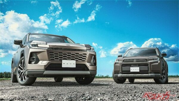 新型RAV4。左が「Z」、右がアドベンチャー