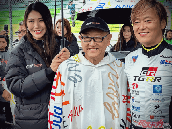 自ら先頭に立ちもっといいクルマづくりに取り組むモリゾウさん(画像中央)