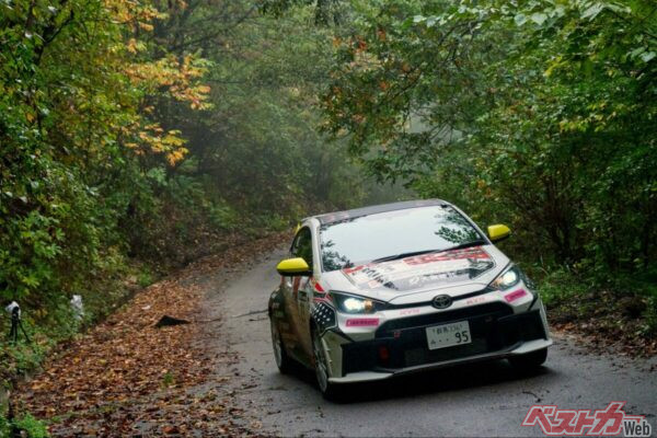 Rd.8でMCC総合2位に入った兼松由奈選手のGRヤリスDAT