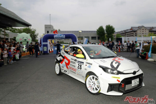 下位に沈んだシーズン前半と比べて徐々に上位に組み込んでいったGRヤリスDAT勢。画像は第3戦のもの