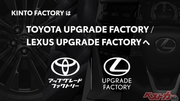 2025年12月18日からサービス名称を「TOYOTA UPGRADE FACTORY」および「LEXUS UPGRADE FACTRY」に名称を変更