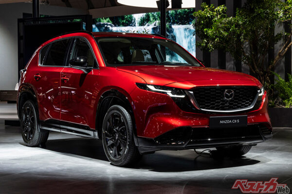 2026年に発売開始の新型CX-5。全長4690×全幅1860×全高1695mmで2.5LマイルドHEVを搭載